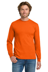 Gildan® Heavy Cotton™ 100% Cotton Long Sleeve T-Shirt - Orange - 2XL